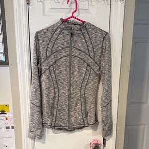 Lululemon Athletica Heathered Gray Zip-Up Jacket